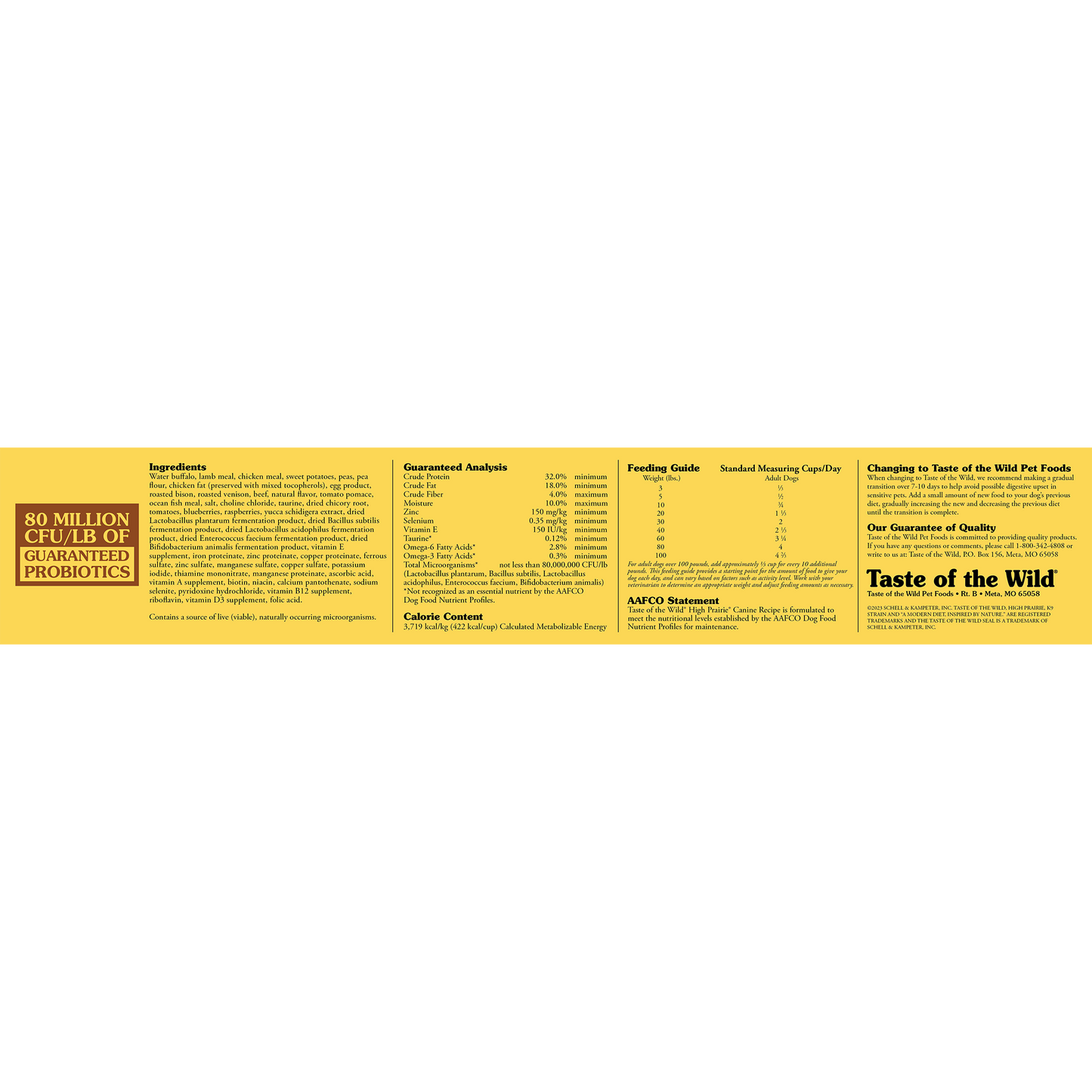 Taste of the Wild High Prairie Grain Free | Bison, Lamb, Venison